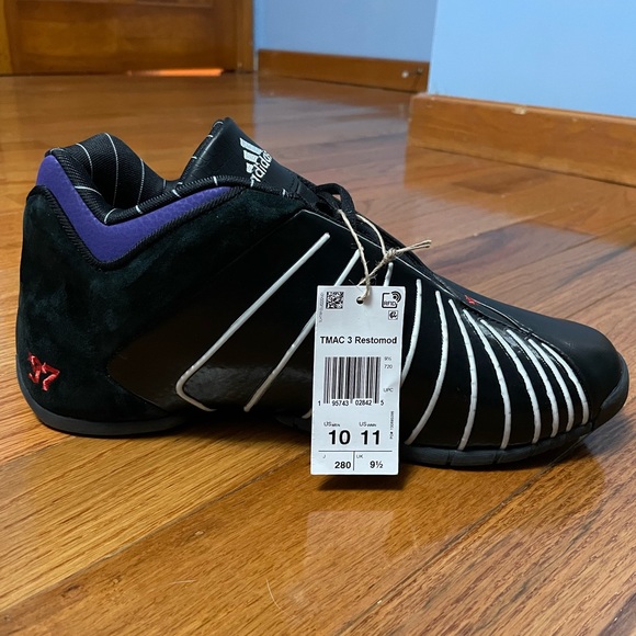 !!! BRAND NEW !!! Size 10- Adidas T-Mac 3 Restomod Raptors. - Picture 12 of 12